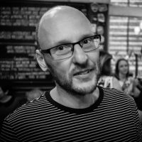 Headshot of Richard Osbourne in grayscale.