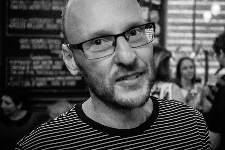 Headshot of Richard Osbourne in grayscale.